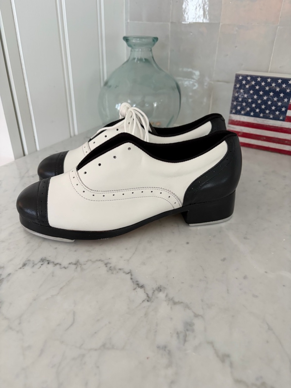 Jason Samuels Smith Spectator Tap Shoes NWT 🖤🤍🖤🤍 - Picture 4 of 8